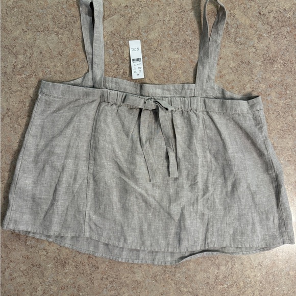 J. Crew Cream Linen Tank Top - Picture 3 of 4